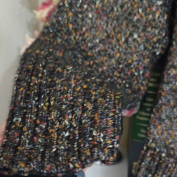 Brown Knit Cardigan Size 2X Career Chunky Knit Long Cozy - Picture 4 of 12